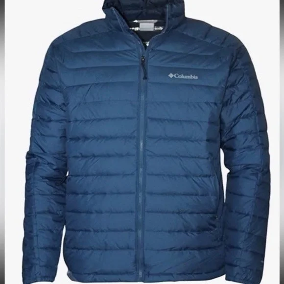 Columbia White Out II Omni Heat Light Blue Insulated Puffer Jacket - Picture 3 of 8